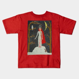 Snow Maiden (Red Version) Kids T-Shirt